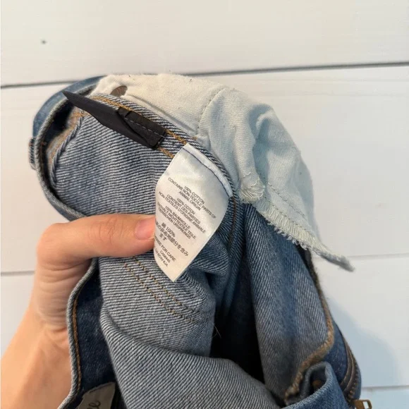 Madewell Flare Wide Leg Jeans in Blue - Picture 5 of 6